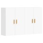 Wandschränke, 2 Stück, weißes Holzwerkstoff von vidaXL, Sideboards - Ref: Foro24-3197873, Preis: 169,09 €, Rabatt: %