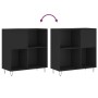 Schwarzer Plattenschrank aus Sperrholz, 84,5 x 38 x 89 cm von vidaXL, CD- und DVD-Speicher - Ref: Foro24-831773, Preis: 69,45...