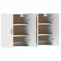 Armarios de pared 2 uds madera de ingeniería blanco de vidaXL, Aparadores - Ref: Foro24-3197873, Precio: 166,21 €, Descuento: %