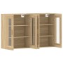Armarios de pared 2 uds madera de ingeniería roble Sonoma by vidaXL, Sideboards - Ref: Foro24-3197899, Price: 169,64 €, Disco...