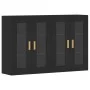 Armarios de pared 2 uds madera de ingeniería negro by vidaXL, Sideboards - Ref: Foro24-3197898, Price: 145,12 €, Discount: %