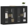 Armarios de pared 2 uds madera de ingeniería negro by vidaXL, Sideboards - Ref: Foro24-3197898, Price: 145,12 €, Discount: %