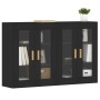 Armarios de pared 2 uds madera de ingeniería negro von vidaXL, Sideboards - Ref: Foro24-3197898, Preis: 146,10 €, Rabatt: %