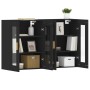 Armarios de pared 2 uds madera de ingeniería negro de vidaXL, Aparadores - Ref: Foro24-3197898, Precio: 141,98 €