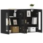 Armarios de pared 2 uds madera de ingeniería negro by vidaXL, Sideboards - Ref: Foro24-3197898, Price: 145,12 €, Discount: %