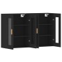 Armarios de pared 2 uds madera de ingeniería negro von vidaXL, Sideboards - Ref: Foro24-3197898, Preis: 146,10 €, Rabatt: %