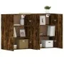Wall cabinets 2 pcs engineered wood smoked oak by vidaXL, Sideboards - Ref: Foro24-3197886, Price: 142,21 €, Discount: %