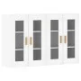 Armarios de pared 2 uds madera de ingeniería blanco de vidaXL, Aparadores - Ref: Foro24-3197897, Precio: 173,93 €, Descuento: %