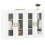 Armarios de pared 2 uds madera de ingeniería blanco de vidaXL, Aparadores - Ref: Foro24-3197897, Precio: 173,93 €, Descuento: %