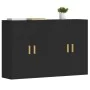 Wandschränke, 2 Stück, schwarzes Holzwerkstoff von vidaXL, Sideboards - Ref: Foro24-3197874, Preis: 144,84 €, Rabatt: %