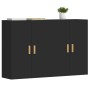Wandschränke, 2 Stück, schwarzes Holzwerkstoff von vidaXL, Sideboards - Ref: Foro24-3197874, Preis: 144,84 €, Rabatt: %