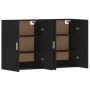 Armarios de pared 2 uds madera de ingeniería negro de vidaXL, Aparadores - Ref: Foro24-3197874, Precio: 142,97 €, Descuento: %
