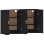Wandschränke, 2 Stück, schwarzes Holzwerkstoff von vidaXL, Sideboards - Ref: Foro24-3197874, Preis: 144,84 €, Rabatt: %