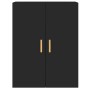 Wandschränke, 2 Stück, schwarzes Holzwerkstoff von vidaXL, Sideboards - Ref: Foro24-3197874, Preis: 144,84 €, Rabatt: %