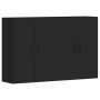 Armarios de pared 2 uds madera de ingeniería negro de vidaXL, Aparadores - Ref: Foro24-3197882, Precio: 151,10 €, Descuento: %
