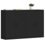 Wandschränke 2 Stk. Holzwerkstoff schwarz von vidaXL, Sideboards - Ref: Foro24-3197882, Preis: 151,10 €, Rabatt: %