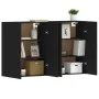 Wandschränke 2 Stk. Holzwerkstoff schwarz von vidaXL, Sideboards - Ref: Foro24-3197882, Preis: 144,84 €, Rabatt: %