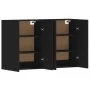 Wandschränke 2 Stk. Holzwerkstoff schwarz von vidaXL, Sideboards - Ref: Foro24-3197882, Preis: 144,84 €, Rabatt: %