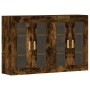 Armarios de pared 2 uds madera de ingeniería roble ahumado von vidaXL, Sideboards - Ref: Foro24-3197902, Preis: 167,77 €, Rab...