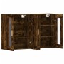Armarios de pared 2 uds madera de ingeniería roble ahumado von vidaXL, Sideboards - Ref: Foro24-3197902, Preis: 167,77 €, Rab...