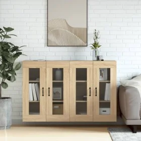 Wandschränke 2 Stk. Holzwerkstoff Sonoma Eiche von vidaXL, Sideboards - Ref: Foro24-3197907, Preis: 161,67 €, Rabatt: %