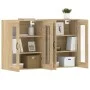 Wandschränke 2 Stk. Holzwerkstoff Sonoma Eiche von vidaXL, Sideboards - Ref: Foro24-3197907, Preis: 161,66 €, Rabatt: %