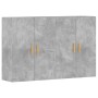 Wall cabinets 2 pcs concrete gray engineered wood by vidaXL, Sideboards - Ref: Foro24-3197876, Price: 146,75 €, Discount: %