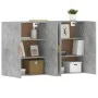 Wall cabinets 2 pcs concrete gray engineered wood by vidaXL, Sideboards - Ref: Foro24-3197876, Price: 145,22 €, Discount: %