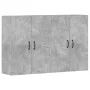Wandschränke 2 Stück betongraues Holzwerkstoff von vidaXL, Sideboards - Ref: Foro24-3197884, Preis: 149,44 €, Rabatt: %