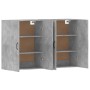 Wall cabinets 2 pcs concrete gray engineered wood by vidaXL, Sideboards - Ref: Foro24-3197884, Price: 151,56 €, Discount: %