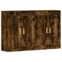 Armarios de pared 2 uds madera de ingeniería roble ahumado von vidaXL, Sideboards - Ref: Foro24-3197982, Preis: 132,60 €, Rab...