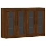 Armarios de pared 2 uds madera de ingeniería marrón roble de vidaXL, Aparadores - Ref: Foro24-3197912, Precio: 161,58 €, Desc...