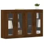 Armarios de pared 2 uds madera de ingeniería marrón roble de vidaXL, Aparadores - Ref: Foro24-3197912, Precio: 161,58 €, Desc...