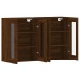 Wandschränke, 2 Stück, Eichenbraun, Holzwerkstoff von vidaXL, Sideboards - Ref: Foro24-3197912, Preis: 163,73 €, Rabatt: %