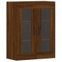 Wandschränke, 2 Stück, Eichenbraun, Holzwerkstoff von vidaXL, Sideboards - Ref: Foro24-3197912, Preis: 163,73 €, Rabatt: %