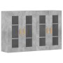 Armarios de pared 2 uds madera de ingeniería gris hormigón de vidaXL, Aparadores - Ref: Foro24-3197900, Precio: 134,29 €, Des...