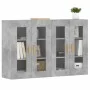 Armarios de pared 2 uds madera de ingeniería gris hormigón by vidaXL, Sideboards - Ref: Foro24-3197900, Price: 132,57 €, Disc...