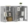 Armarios de pared 2 uds madera de ingeniería gris hormigón by vidaXL, Sideboards - Ref: Foro24-3197900, Price: 132,57 €, Disc...
