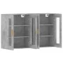 Armarios de pared 2 uds madera de ingeniería gris hormigón by vidaXL, Sideboards - Ref: Foro24-3197900, Price: 132,57 €, Disc...
