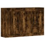 Wandschränke, 2 Stück, Holzwerkstoff, geräucherte Eiche von vidaXL, Sideboards - Ref: Foro24-3197990, Preis: 134,76 €, Rabatt: %