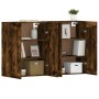Wandschränke, 2 Stück, Holzwerkstoff, geräucherte Eiche von vidaXL, Sideboards - Ref: Foro24-3197990, Preis: 134,76 €, Rabatt: %