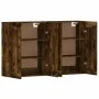 Wandschränke, 2 Stück, Holzwerkstoff, geräucherte Eiche von vidaXL, Sideboards - Ref: Foro24-3197990, Preis: 132,94 €, Rabatt: %