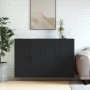 Wall cabinets 2 pcs black engineered wood by vidaXL, Sideboards - Ref: Foro24-3197986, Price: 134,16 €, Discount: %