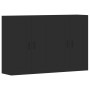 Wall cabinets 2 pcs black engineered wood by vidaXL, Sideboards - Ref: Foro24-3197986, Price: 134,16 €, Discount: %