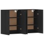 Wall cabinets 2 pcs black engineered wood by vidaXL, Sideboards - Ref: Foro24-3197986, Price: 134,16 €, Discount: %