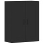 Wall cabinets 2 pcs black engineered wood by vidaXL, Sideboards - Ref: Foro24-3197986, Price: 134,16 €, Discount: %
