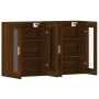 Wall cabinets 2 pcs oak brown engineered wood by vidaXL, Sideboards - Ref: Foro24-3197904, Price: 165,88 €, Discount: %