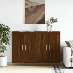 Wandschränke, 2 Stück, Eichenbraun, Holzwerkstoff von vidaXL, Sideboards - Ref: Foro24-3197984, Preis: 134,76 €, Rabatt: %