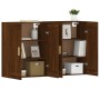 Armarios de pared 2 uds madera de ingeniería marrón roble de vidaXL, Aparadores - Ref: Foro24-3197984, Precio: 136,27 €