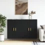 Armarios de pared 2 uds madera de ingeniería negro de vidaXL, Aparadores - Ref: Foro24-3197978, Precio: 134,29 €, Descuento: %